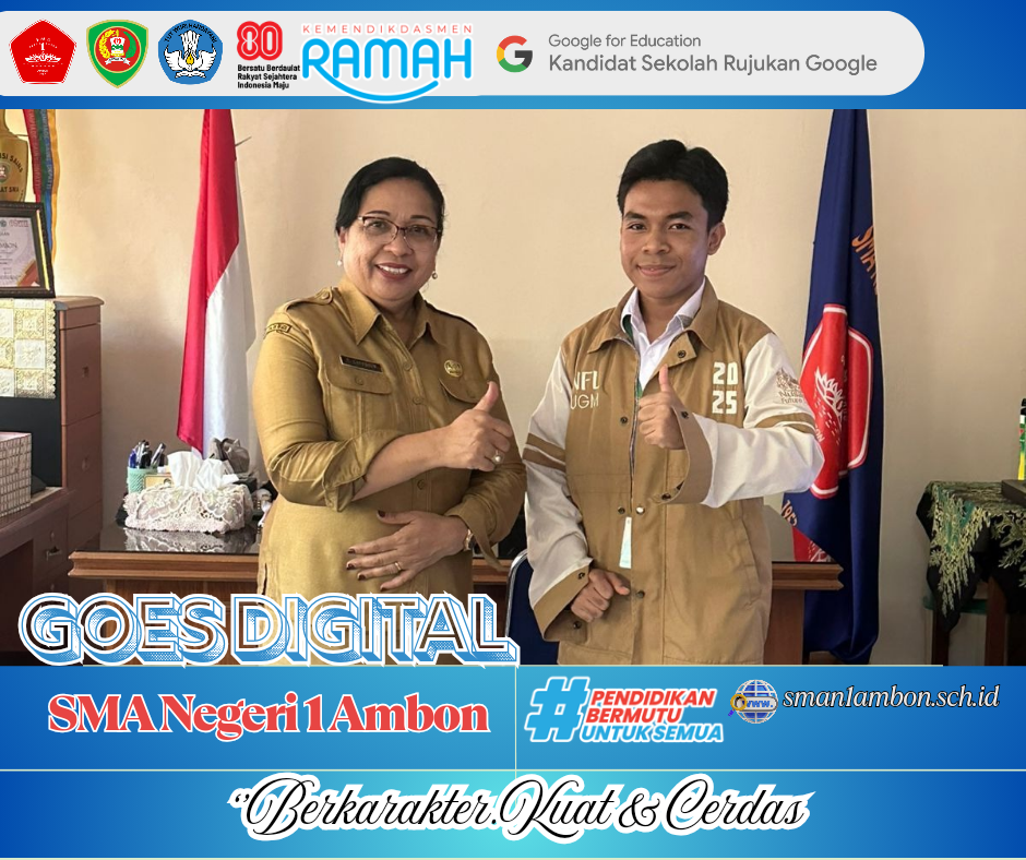 SMA Negeri 1 Ambon kembali mencatatkan kebanggaan melalui salah satu siswanya.