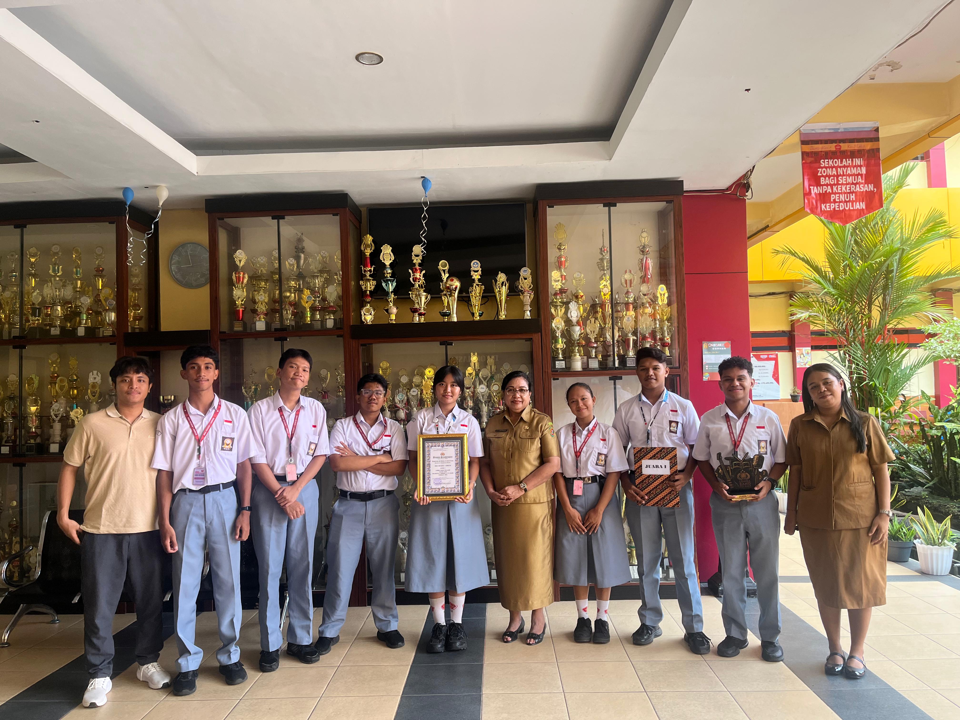Kepala Sekolah Sambut Siswa Berprestasi Peraih Juara 1 Lomba Band Pelajar 2026
