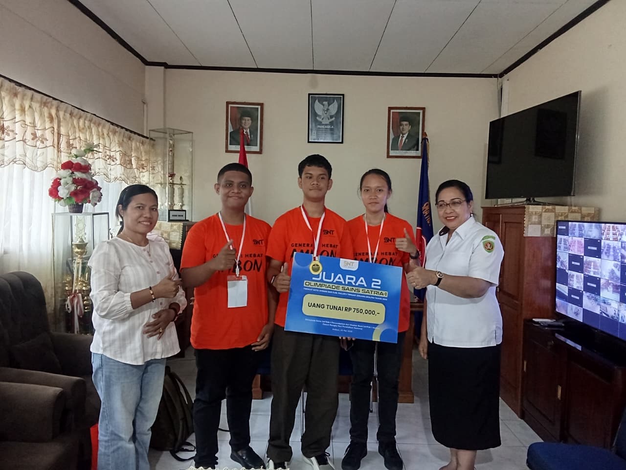 Dafi, Christo, dan Virginia Harumkan Nama SMA Negeri 1 Ambon di Olimpiade Sains Satria-1 2026